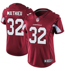 Women's Nike Arizona Cardinals #32 Tyrann Mathieu Red Team Color Vapor Untouchable Limited Player NFL Jersey