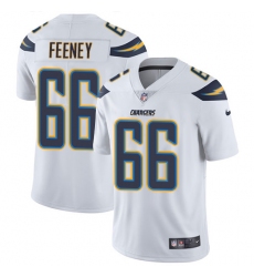 Men's Nike Los Angeles Chargers #66 Dan Feeney White Vapor Untouchable Limited Player NFL Jersey