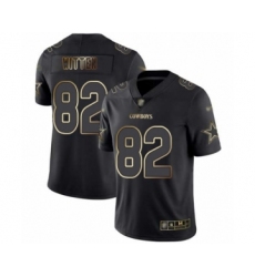 Men's Dallas Cowboys #82 Jason Witten Black Gold Vapor Untouchable Limited Football Jersey