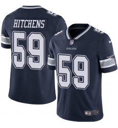 Men's Nike Dallas Cowboys #59 Anthony Hitchens Navy Blue Team Color Vapor Untouchable Limited Player NFL Jersey