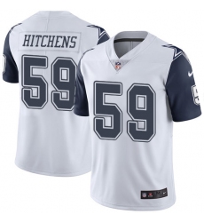 Youth Nike Dallas Cowboys #59 Anthony Hitchens Limited White Rush Vapor Untouchable NFL Jersey