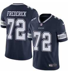 Men's Nike Dallas Cowboys #72 Travis Frederick Navy Blue Team Color Vapor Untouchable Limited Player NFL Jersey
