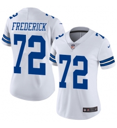 Women's Nike Dallas Cowboys #72 Travis Frederick White Vapor Untouchable Limited Player NFL Jersey
