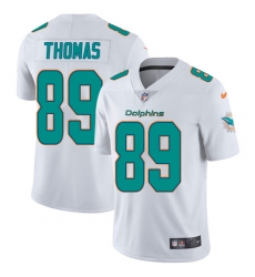 Men's Nike Miami Dolphins #89 Julius Thomas White Vapor Untouchable Limited Player NFL Jersey