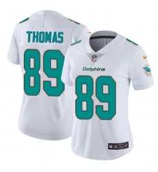 Women's Nike Miami Dolphins #89 Julius Thomas White Vapor Untouchable Limited Player NFL Jersey
