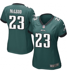 Women's Nike Philadelphia Eagles #23 Rodney McLeod Game Midnight Green Team Color NFL Jersey