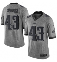 Men's Nike Philadelphia Eagles #43 Darren Sproles Limited Gray Gridiron NFL Jersey