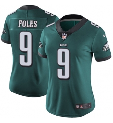 Women's Nike Philadelphia Eagles #9 Nick Foles Midnight Green Team Color Vapor Untouchable Limited Player NFL Jersey