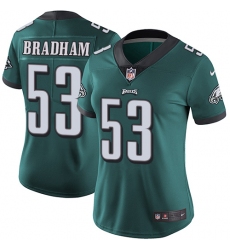 Women's Nike Philadelphia Eagles #53 Nigel Bradham Midnight Green Team Color Vapor Untouchable Limited Player NFL Jersey