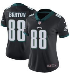 Women's Nike Philadelphia Eagles #88 Trey Burton Black Alternate Vapor Untouchable Limited Player NFL Jersey