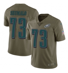 Youth Nike Philadelphia Eagles #73 Isaac Seumalo Limited Olive 2017 Salute to Service NFL Jersey
