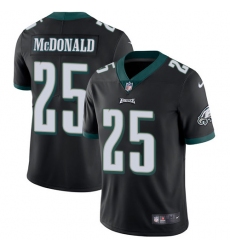 Men's Nike Philadelphia Eagles #25 Tommy McDonald Black Alternate Vapor Untouchable Limited Player NFL Jersey