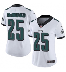 Women's Nike Philadelphia Eagles #25 Tommy McDonald White Vapor Untouchable Limited Player NFL Jersey