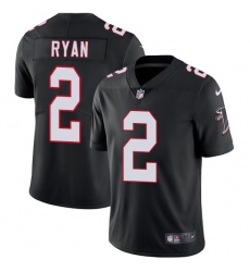 Youth Nike Atlanta Falcons #2 Matt Ryan Black Alternate Vapor Untouchable Limited Player NFL Jersey