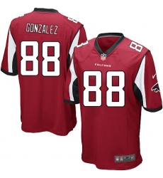 Men's Nike Atlanta Falcons #88 Tony Gonzalez Game Red Team Color NFL Jersey