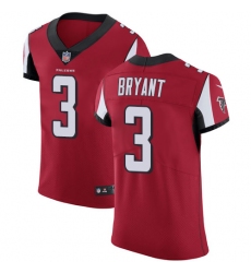Men's Nike Atlanta Falcons #3 Matt Bryant Red Team Color Vapor Untouchable Elite Player NFL Jersey