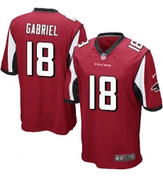 Men's Nike Atlanta Falcons #18 Taylor Gabriel Game Red Team Color NFL Jersey