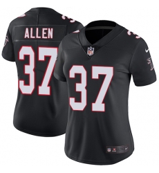 Women's Nike Atlanta Falcons #37 Ricardo Allen Black Alternate Vapor Untouchable Limited Player NFL Jersey