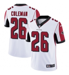 Youth Nike Atlanta Falcons #26 Tevin Coleman White Vapor Untouchable Limited Player NFL Jersey