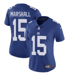 Women's Nike New York Giants #15 Brandon Marshall Royal Blue Team Color Vapor Untouchable Limited Player NFL Jersey