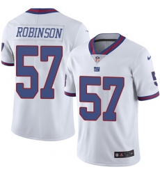 Youth Nike New York Giants #57 Keenan Robinson Limited White Rush Vapor Untouchable NFL Jersey