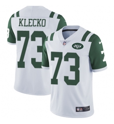 Men's Nike New York Jets #73 Joe Klecko White Vapor Untouchable Limited Player NFL Jersey