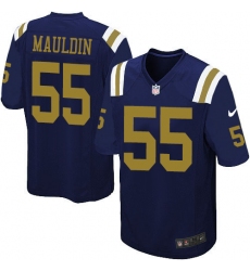 Youth Nike New York Jets #55 Lorenzo Mauldin Limited Navy Blue Alternate NFL Jersey