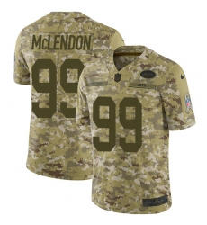 Men's Nike New York Jets #99 Steve McLendon Limited Camo 2018 Salute to Service NFL Jersey