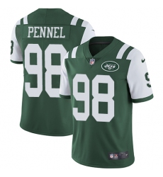 Youth Nike New York Jets #98 Mike Pennel Green Team Color Vapor Untouchable Limited Player NFL Jersey