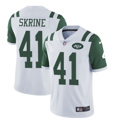 Youth Nike New York Jets #41 Buster Skrine White Vapor Untouchable Limited Player NFL Jersey