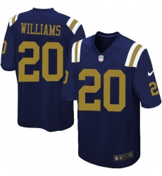 Men's Nike New York Jets #20 Marcus Williams Limited Navy Blue Alternate NFL Jersey