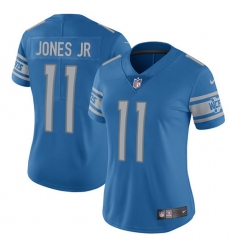 Women's Nike Detroit Lions #11 Marvin Jones Jr Limited Light Blue Team Color Vapor Untouchable NFL Jersey