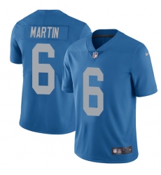 Youth Nike Detroit Lions #6 Sam Martin Limited Blue Alternate Vapor Untouchable NFL Jersey