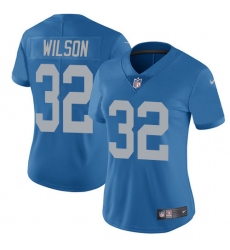 Women's Nike Detroit Lions #32 Tavon Wilson Limited Blue Alternate Vapor Untouchable NFL Jersey