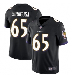 Men's Nike Baltimore Ravens #60 Nico Siragusa Black Alternate Vapor Untouchable Limited Player NFL Jersey