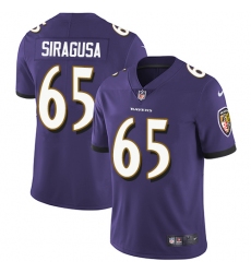 Youth Nike Baltimore Ravens #60 Nico Siragusa Purple Team Color Vapor Untouchable Limited Player NFL Jersey
