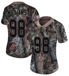 Women's Nike Baltimore Ravens #98 Brandon Williams Limited Camo Salute to Service NFL Jersey