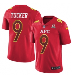 Youth Nike Baltimore Ravens #9 Justin Tucker Limited Red 2017 Pro Bowl NFL Jersey