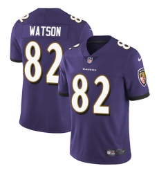 Youth Nike Baltimore Ravens #82 Benjamin Watson Purple Team Color Vapor Untouchable Limited Player NFL Jersey