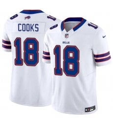Men's Buffalo Bills #18 Brandin Cooks White 2025 F.U.S.E. Vapor Untouchable Limited Football Stitched Jersey