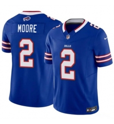 Men's Buffalo Bills #2 D.J. Moore Blue 2026 F.U.S.E. Vapor Untouchable Limited Stitched Football Jersey