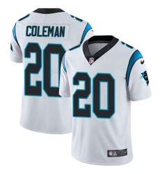 Youth Nike Carolina Panthers #20 Kurt Coleman White Vapor Untouchable Limited Player NFL Jersey