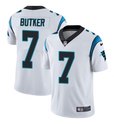 Youth Nike Carolina Panthers #7 Harrison Butker White Vapor Untouchable Limited Player NFL Jersey