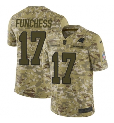Youth Nike Carolina Panthers #17 Devin Funchess Limited Camo 2018 Salute to Service NFL Jersey