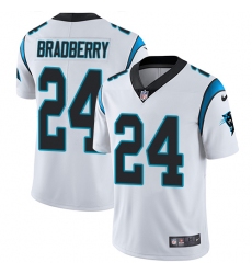 Men's Nike Carolina Panthers #24 James Bradberry White Vapor Untouchable Limited Player NFL Jersey