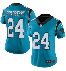 Women's Nike Carolina Panthers #24 James Bradberry Blue Alternate Vapor Untouchable Limited Player NFL Jersey