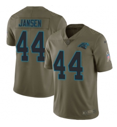 Youth Nike Carolina Panthers #44 J.J. Jansen Limited Olive 2017 Salute to Service NFL Jersey