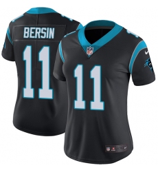 Women's Nike Carolina Panthers #11 Brenton Bersin Black Team Color Vapor Untouchable Limited Player NFL Jersey