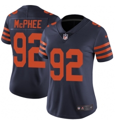 Women's Nike Chicago Bears #92 Pernell McPhee Navy Blue Alternate Vapor Untouchable Limited Player NFL Jersey