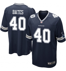 Men's Nike Dallas Cowboys #40 Bill Bates Game Navy Blue Team Color NFL Jersey